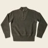 Bronson TOPS US Army High Neck Wool Sweater - Olive
