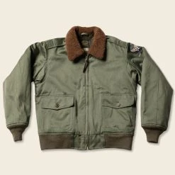 Bronson OUTERWEAR USAAF Type B-10 Flight Jacket - Olive