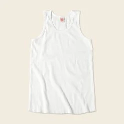 Non Stock 10.5 Oz Cotton Tank Top - White