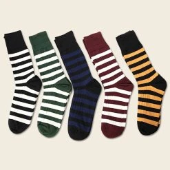 Non Stock BEST SELLERS Old School Prisoner Striped Cotton Socks