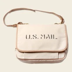 Bronson ACCESSORIES 1940s US Mail Canvas Messenger Bag