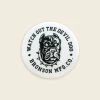 Bronson Vintage Watchdog Pin Button Badge - White