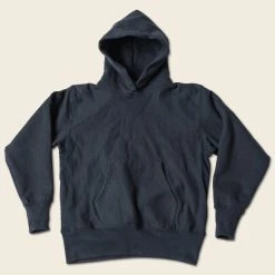 Bronson TOPS 21 Oz Military Academy Reverse Weave Hoodie - Black
