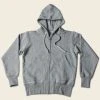 Non Stock 17.5 Oz Terry Cloth Zip-Up Hoodie - Gray TOPS