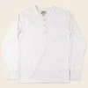 Bronson Vintage Long Sleeve Henley T-Shirt - White