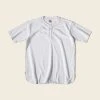 Non Stock 9.8 Oz Cotton Pique Baseball T-Shirt - White