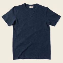Non Stock 10.5 Oz US Cotton Tubular Gusset T-Shirt - Indigo