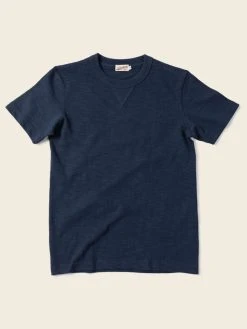Non Stock 10.5 Oz US Cotton Tubular Gusset T-Shirt - Indigo