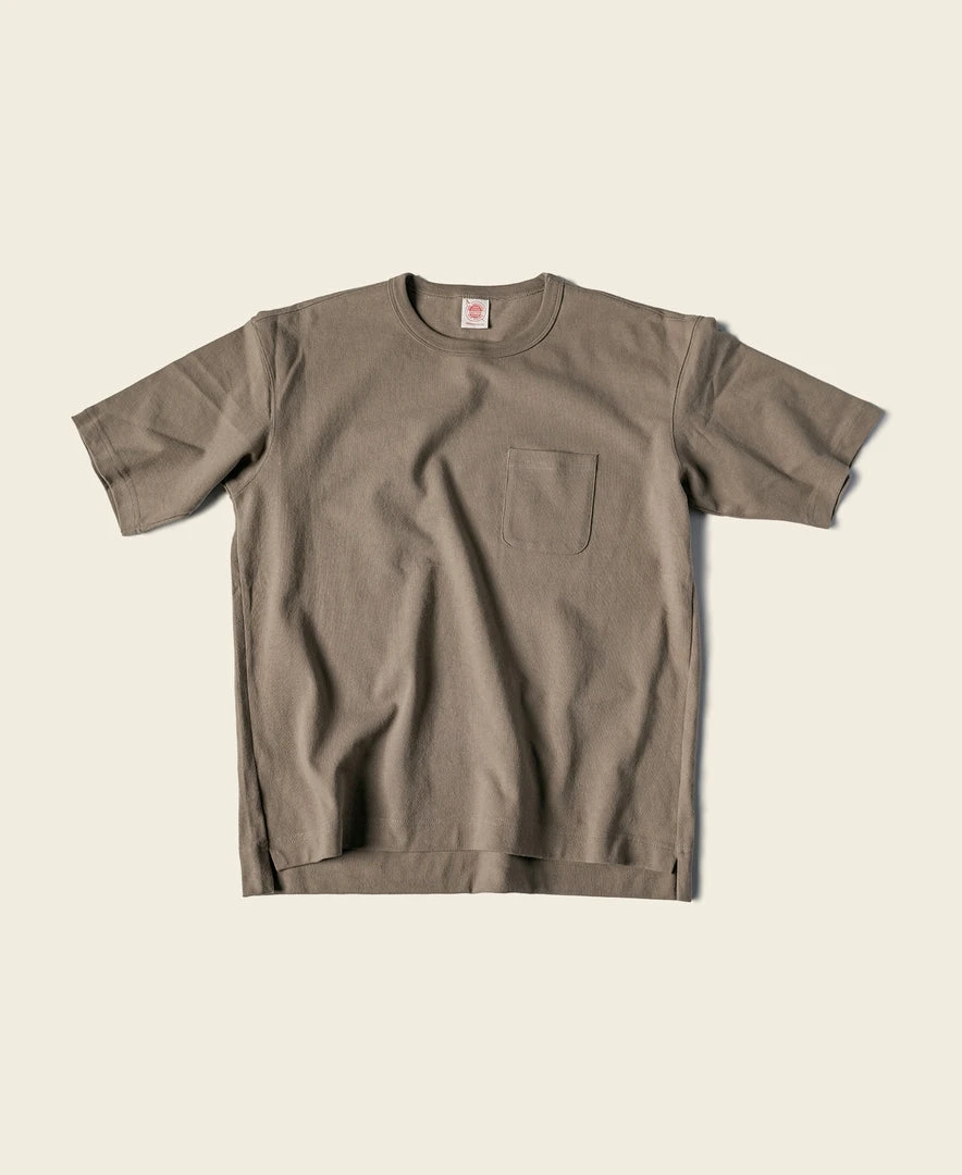 Non Stock 9.8 Oz Cotton Classic Pocket T-Shirt - Khaki 1 Non Stock 9.8 Oz Cotton Classic Pocket T-Shirt - Khaki