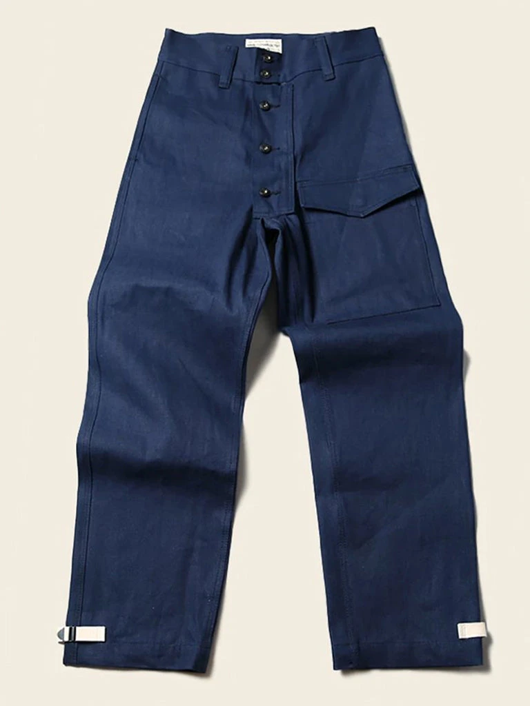 Bronson US Navy Modified 13.5 Oz Indigo Deck Pants BOTTOMS 1 Bronson US Navy Modified 13.5 Oz Indigo Deck Pants BOTTOMS