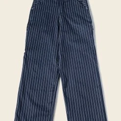 Bronson NEW ARRIVALS Lot 952 HBT Striped Mechanic Pants - Navy