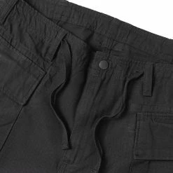 Non Stock NEW ARRIVALS 8.5 Oz Cotton Ripstop Cargo Shorts - Black