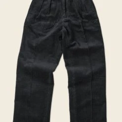 Non Stock BOTTOMS 12.5 Oz 8 Wale Corduroy Trousers - Black