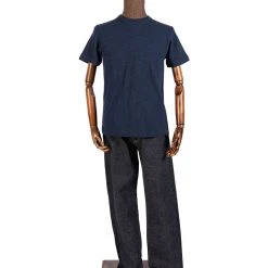 Non Stock 10.5 Oz US Cotton Tubular Gusset T-Shirt - Indigo