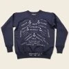 Bronson 1940s USN Anchor & Name Print Training Sweatshirt
