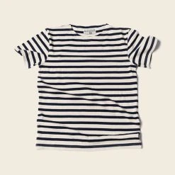 Bronson Breton Stripe T-Shirt - White/Navy