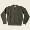 Bronson USAAF Type A-1 V-neck Mechanics Sweater - Olive