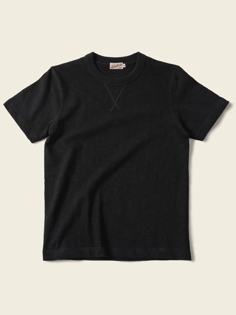 Non Stock 10.5 Oz US Cotton Tubular Gusset T-Shirt - Black 1 Non Stock 10.5 Oz US Cotton Tubular Gusset T-Shirt - Black