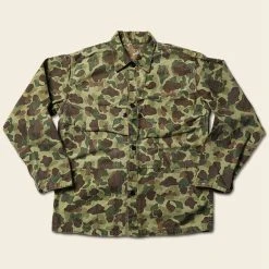 Bronson OUTERWEAR WWII USMC Type P-44 HBT Duck Hunter Camo Jacket