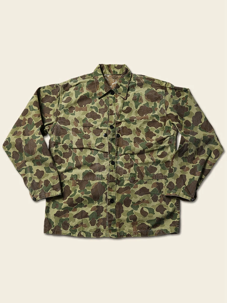 Bronson OUTERWEAR WWII USMC Type P-44 HBT Duck Hunter Camo Jacket 1 Bronson OUTERWEAR WWII USMC Type P-44 HBT Duck Hunter Camo Jacket