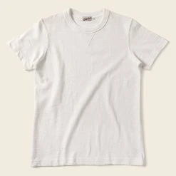 Non Stock 10.5 Oz US Cotton Tubular Gusset T-Shirt - White TOPS