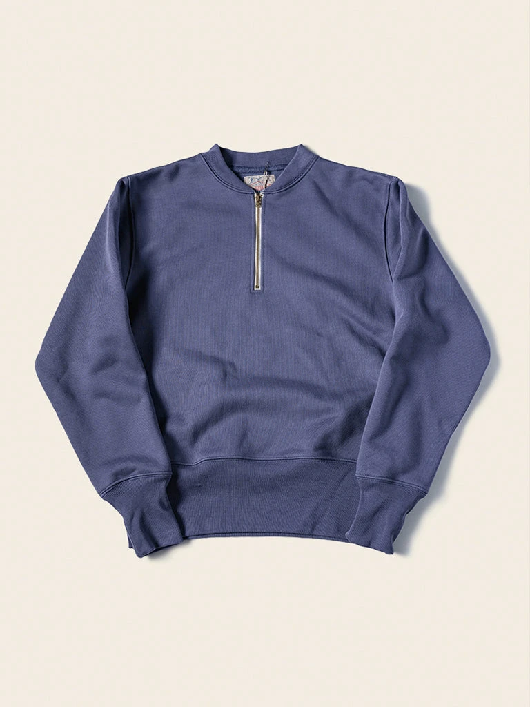 Non Stock 20.5 Oz Racing Half-Zip Sweatshirt - Bluish Violet TOPS 1 Non Stock 20.5 Oz Racing Half-Zip Sweatshirt - Bluish Violet TOPS