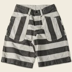 Non Stock 11.5 Oz Heavyweight Wide Striped Prisoner Shorts