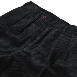 Non Stock BOTTOMS 12.5 Oz 8 Wale Corduroy Trousers - Black