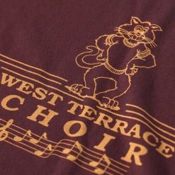 Non Stock Vintage West Terrace Choir Print Short Sleeve T-Shirt