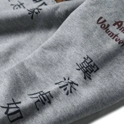 Non Stock Flying Tigers Military Print Sweatshirt - Gray TOPS