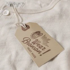 Bronson 1890s Slub Cotton Henley T-Shirt Back In Stock