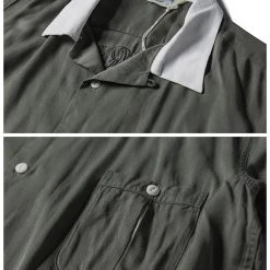 Non Stock TOPS Loose Embroidery Bowling Shirt