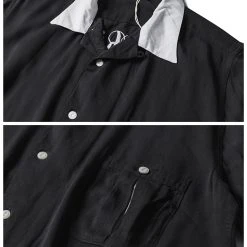 Non Stock TOPS Loose Embroidery Bowling Shirt