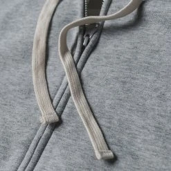 Non Stock 17.5 Oz Terry Cloth Zip-Up Hoodie - Gray TOPS