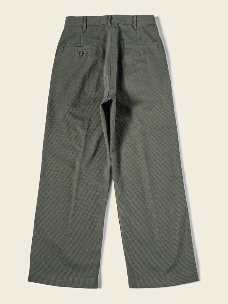 Bronson 13 Oz Cotton Bedford Cord Pants - Olive 2 Bronson 13 Oz Cotton Bedford Cord Pants - Olive