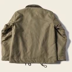 Bronson OUTERWEAR 1940s USN 3rd Type N-1 Woolen Deck Jacket - Khaki Stencil