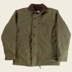 Non Stock 1940s US Navy N-1 Deck Jacket - Faux Fur Inner OUTERWEAR