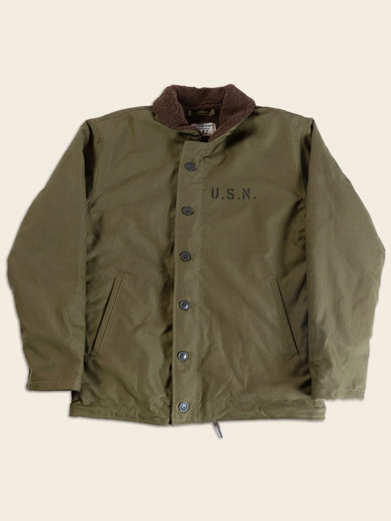 Non Stock 1940s US Navy N-1 Deck Jacket - Faux Fur Inner OUTERWEAR 2 Non Stock 1940s US Navy N-1 Deck Jacket - Faux Fur Inner OUTERWEAR