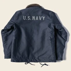 Bronson OUTERWEAR 1943 US Navy 1st Type N-1 Woolen Deck Jacket - Navy Stencil