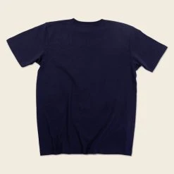Non Stock 9 Oz US Cotton Tubular T-Shirt - Navy TOPS