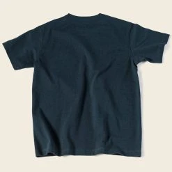 Bronson 1930s Slanted Pocket Tubular T-Shirt - Navy TOPS