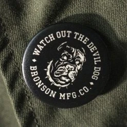 Bronson ACCESSORIES Vintage Watchdog Pin Button Badge - Black