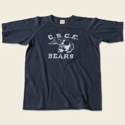 Non Stock Vintage C.S.C.E. Bears Print Raglan Sleeve T-Shirt TOPS