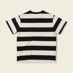 Non Stock Heavyweight Cotton Wide Striped T-Shirt - Black/White BEST SELLERS