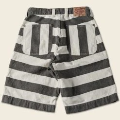 Non Stock 11.5 Oz Heavyweight Wide Striped Prisoner Shorts