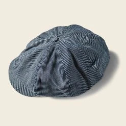 Non Stock Old Time Denim Stripe Newsboy Cap BEST SELLERS