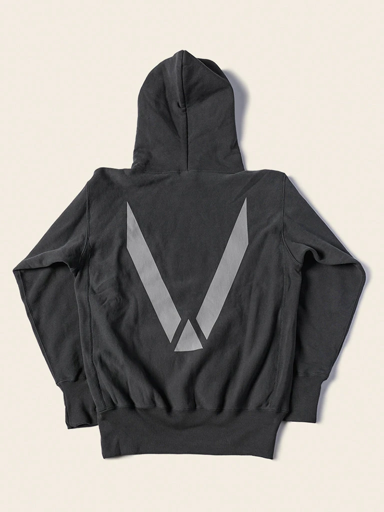 Non Stock TOPS 1970s USAFA 18 Oz Reverse Weave Hoodie - Black 2 Non Stock TOPS 1970s USAFA 18 Oz Reverse Weave Hoodie - Black