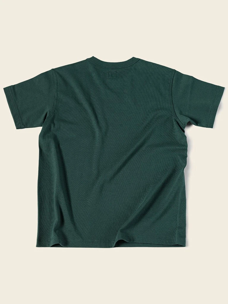 Bronson TOPS 1930s Slanted Pocket Tubular T-Shirt - Green 2 Bronson TOPS 1930s Slanted Pocket Tubular T-Shirt - Green