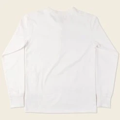 Bronson Vintage Long Sleeve Henley T-Shirt - White