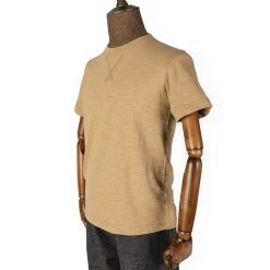 Non Stock TOPS 10.5 Oz US Cotton Tubular Gusset T-Shirt - Sand 22 Non Stock TOPS 10.5 Oz US Cotton Tubular Gusset T-Shirt - Sand